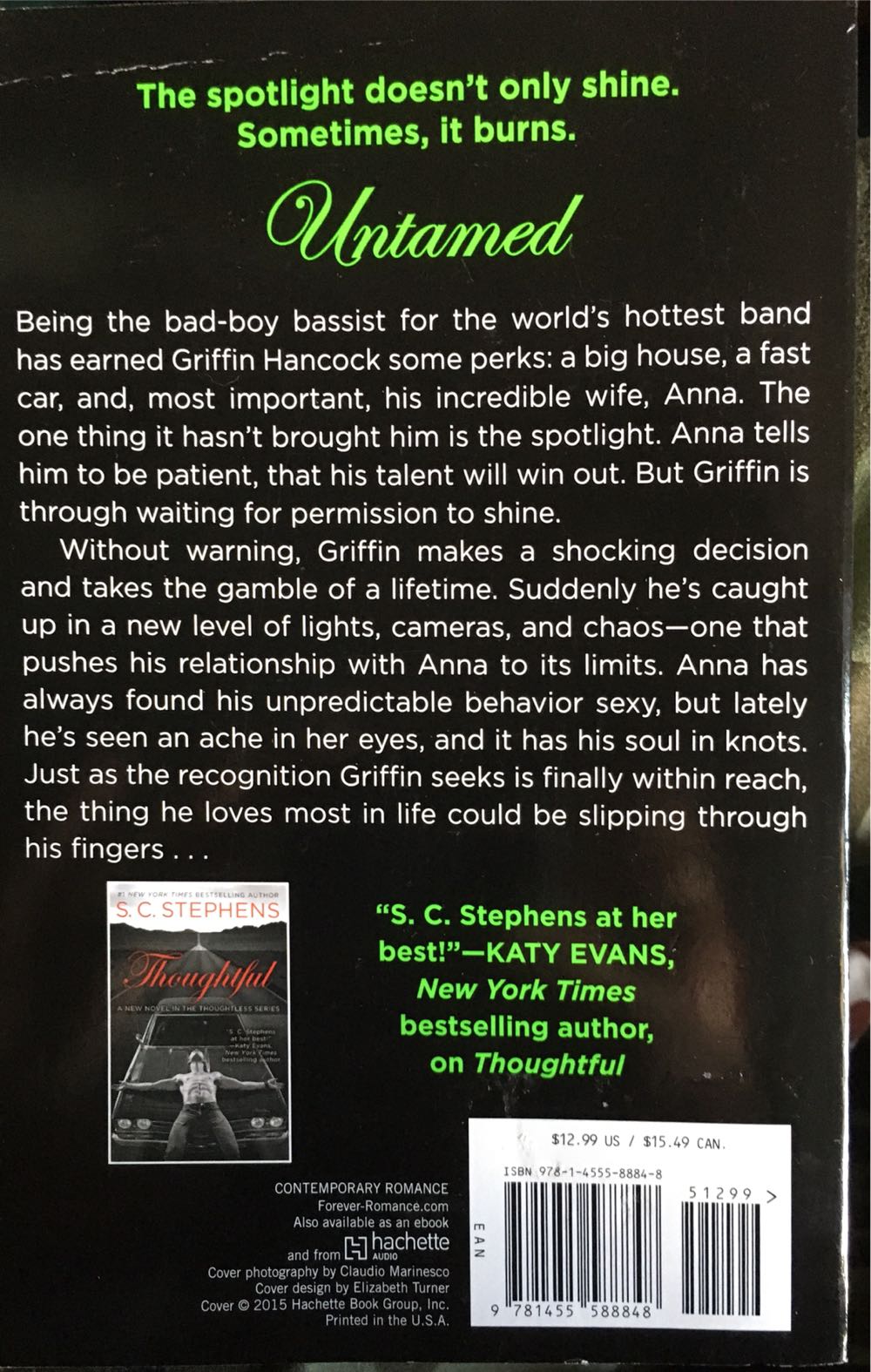 Untamed - S. C. Stephens (Forever - Paperback) book collectible [Barcode 9781455588848] - Main Image 2