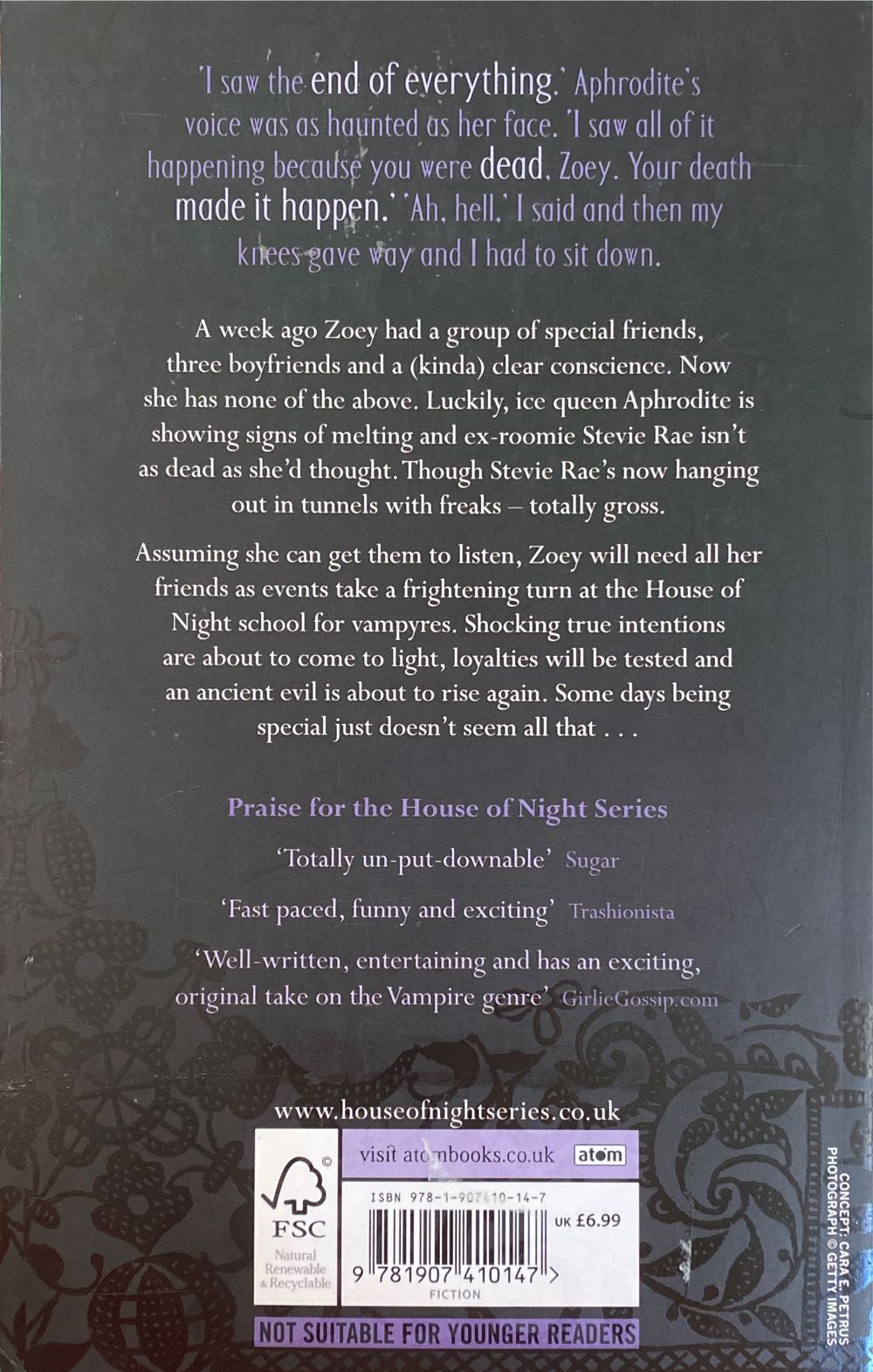 House Of Night 4 Untamed - P C And Kristin Cast (Atom - Paperback) book collectible [Barcode 9781907410147] - Main Image 2