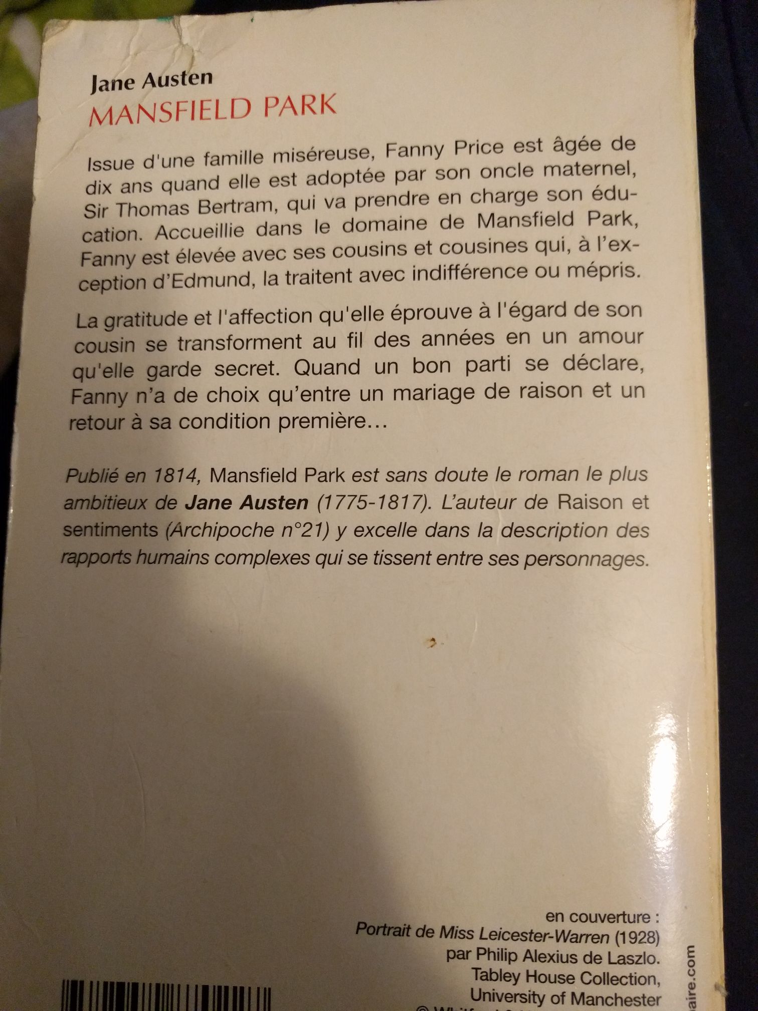 Mansfield Park  book collectible [Barcode 9782352870227] - Main Image 2