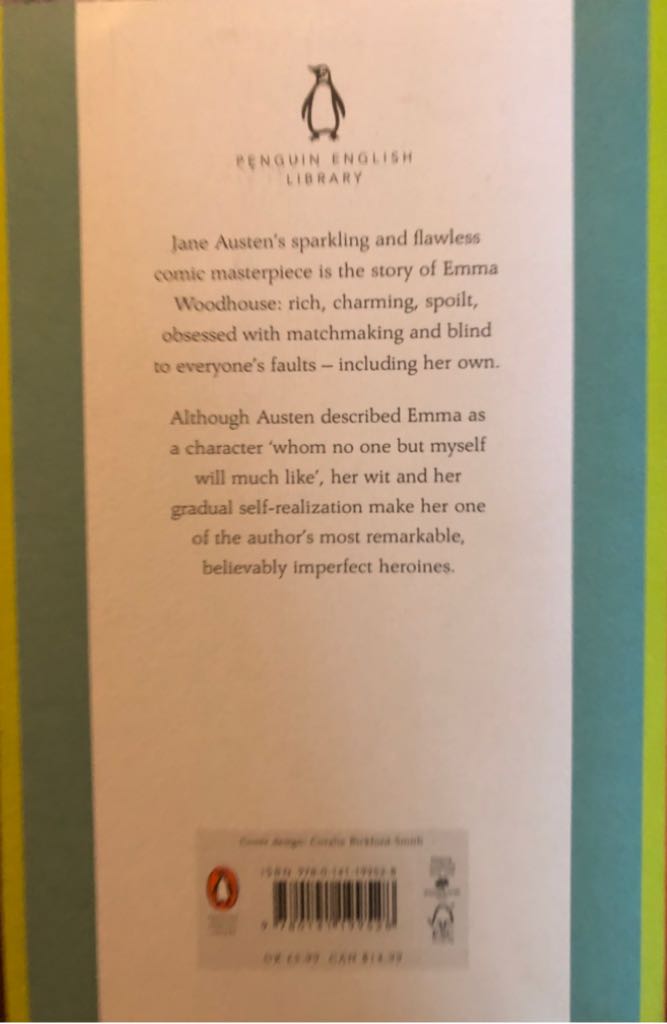 Emma - Jane Austen (Penguin English Library - Paperback) book collectible [Barcode 9780141199528] - Main Image 2