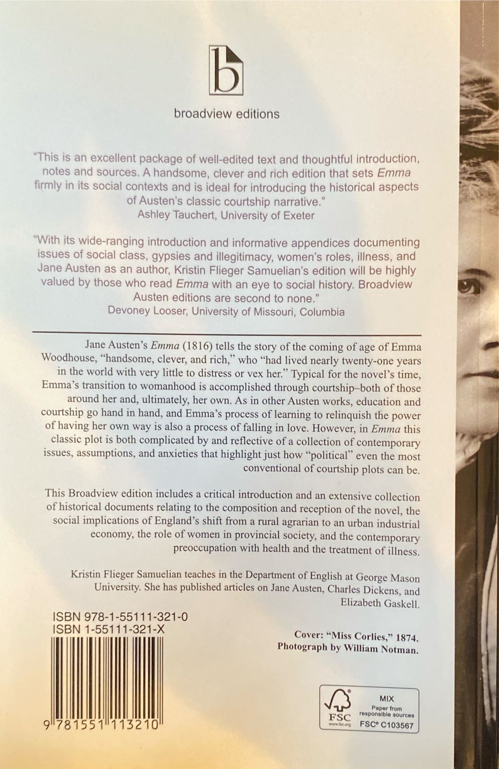 Emma - Jane Austen (Broadview Press - Paperback) book collectible [Barcode 9781551113210] - Main Image 2