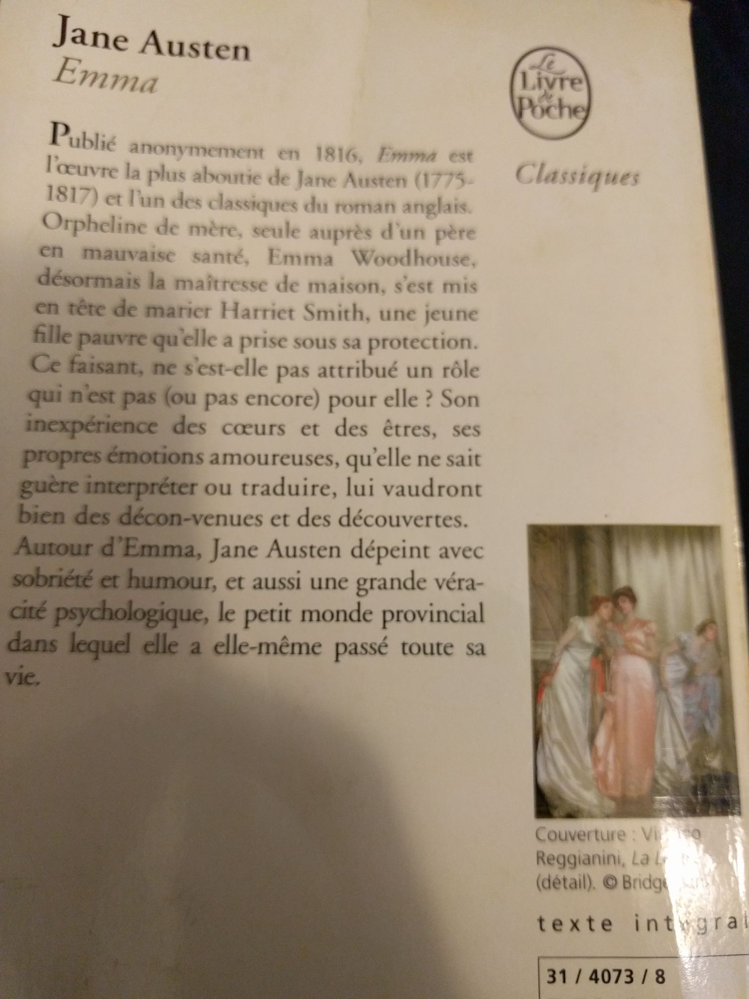 Emma - Jane Austen (LGF/Le Livre de Poche) book collectible [Barcode 9782253140733] - Main Image 2