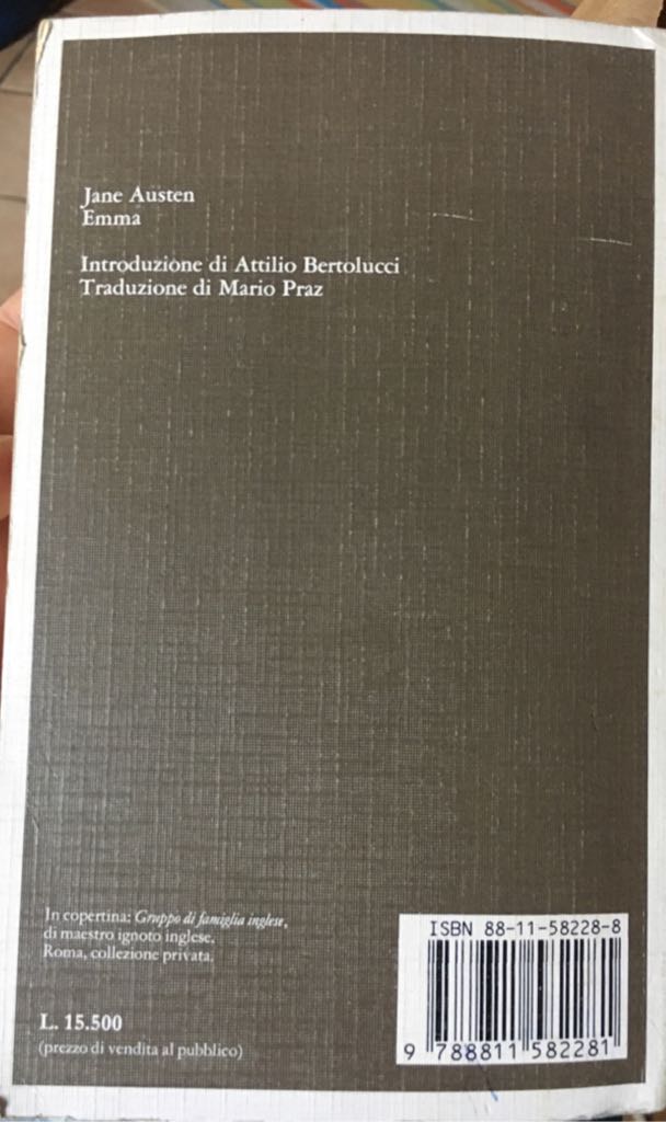 Emma - Jane Austen (Arnoldo Garzanti Editore) book collectible [Barcode 9788811582281] - Main Image 2