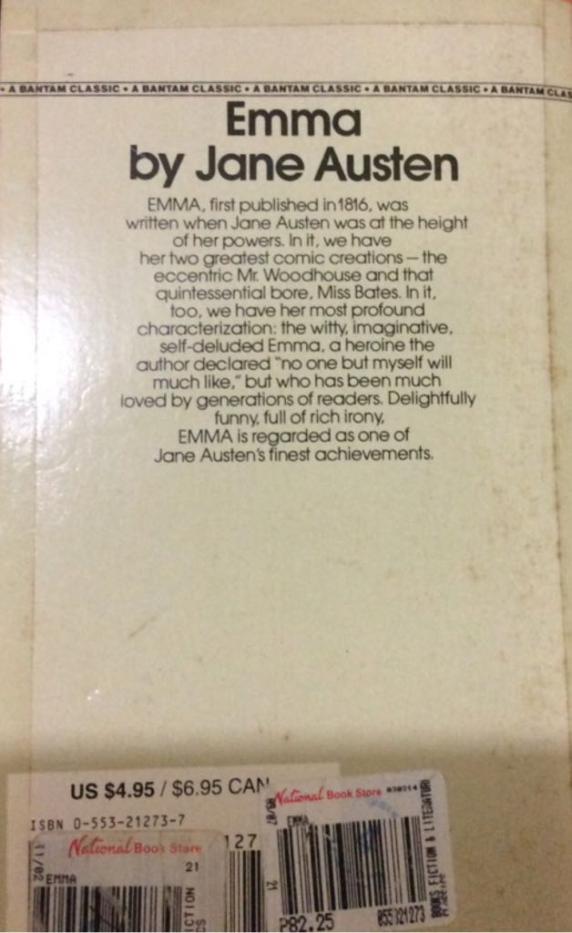 Emma  (A Bantam Classic) book collectible - Main Image 2