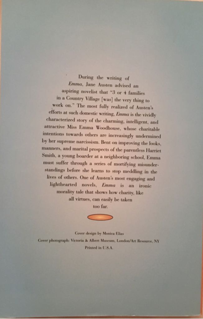 Emma - Jane Austen (Quality Paperback Book Club - Trade Paperback) book collectible - Main Image 2