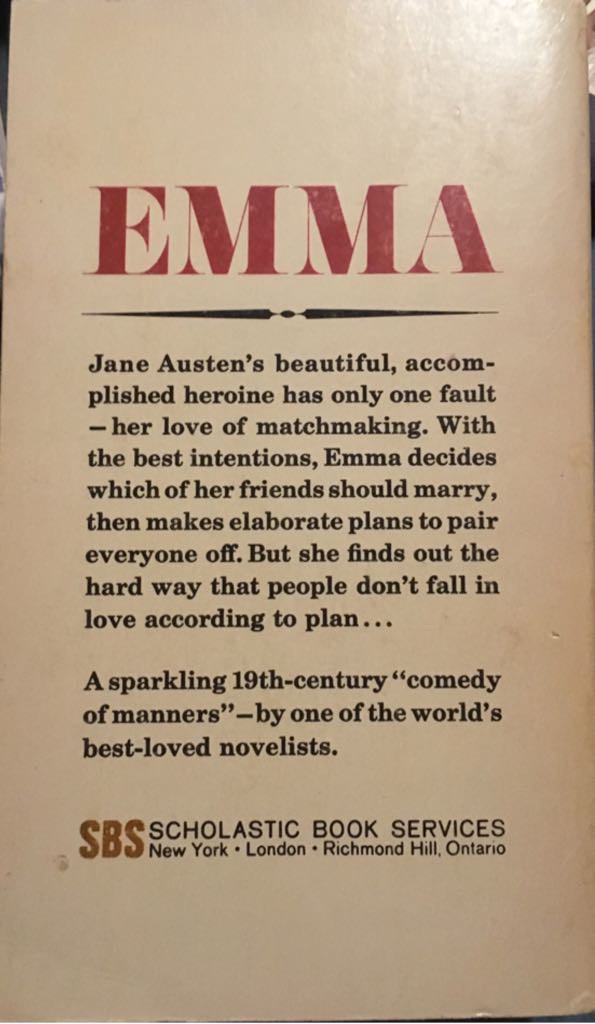 Emma  (Scholastic Book Services - Paperback) book collectible - Main Image 2