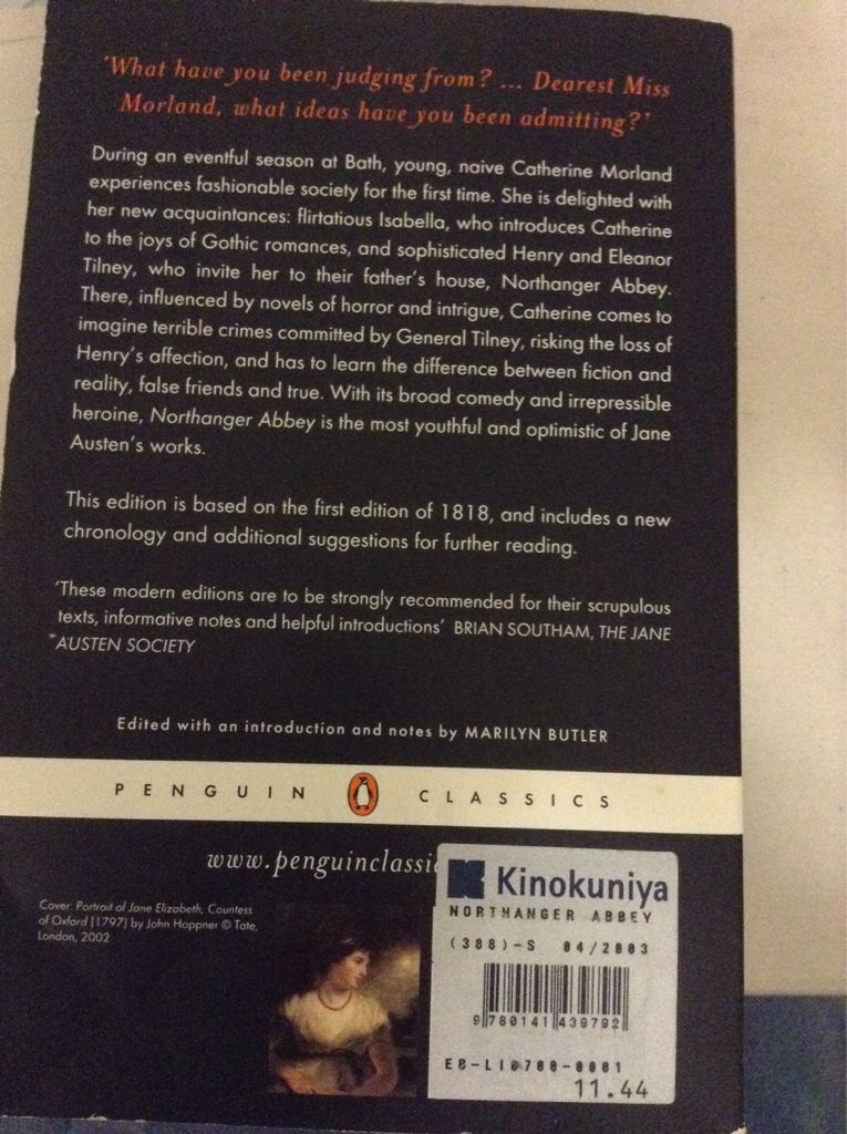 Northanger Abbey - Jane Austen (Penguin Classics - Paperback) book collectible [Barcode 9780141439792] - Main Image 2