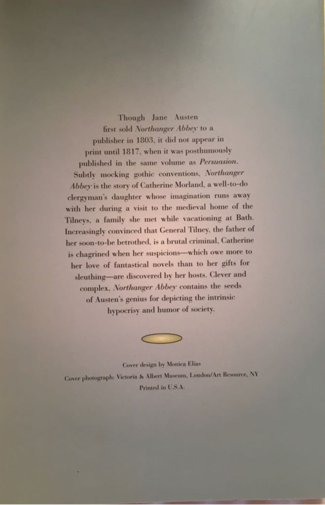 Northanger Abbey  (Quality Paperback Book Club - Paperback) book collectible - Main Image 2