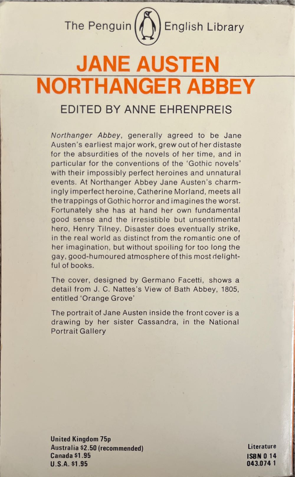 Northanger Abbey - Jane Austen (The Penguin English Library) book collectible - Main Image 2