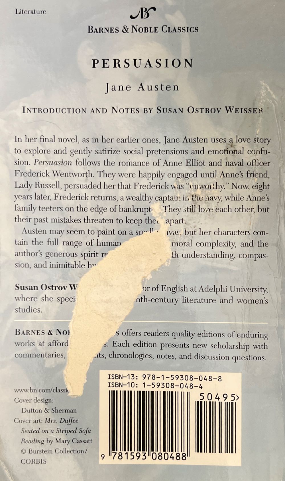 Persuasion - Jane Austen (Barnes & Noble, Inc. - Mass Market Paperback) book collectible [Barcode 9781593080488] - Main Image 2