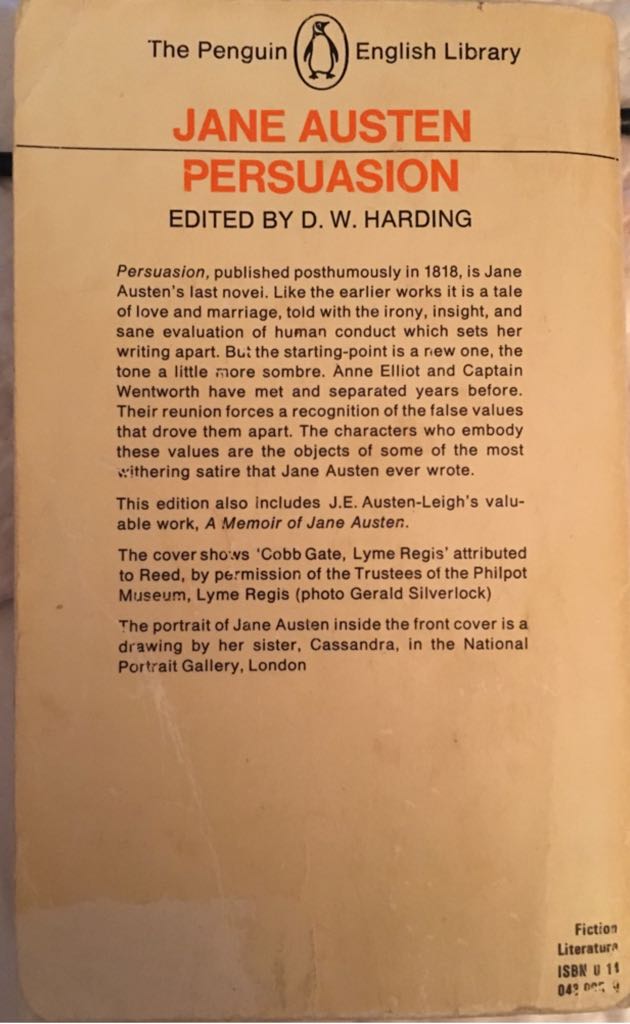 Persuasion - Mark Finley (The Penguin English Library - Paperback) book collectible - Main Image 2