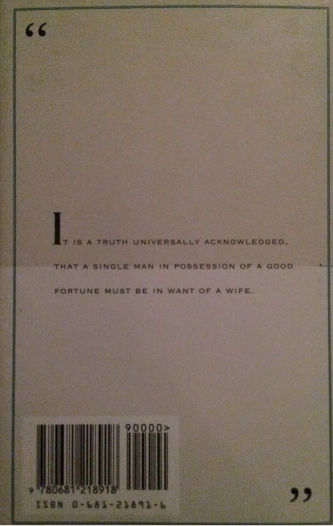 Pride and Prejudice - Jane Austen book collectible [Barcode 9780681218918] - Main Image 2