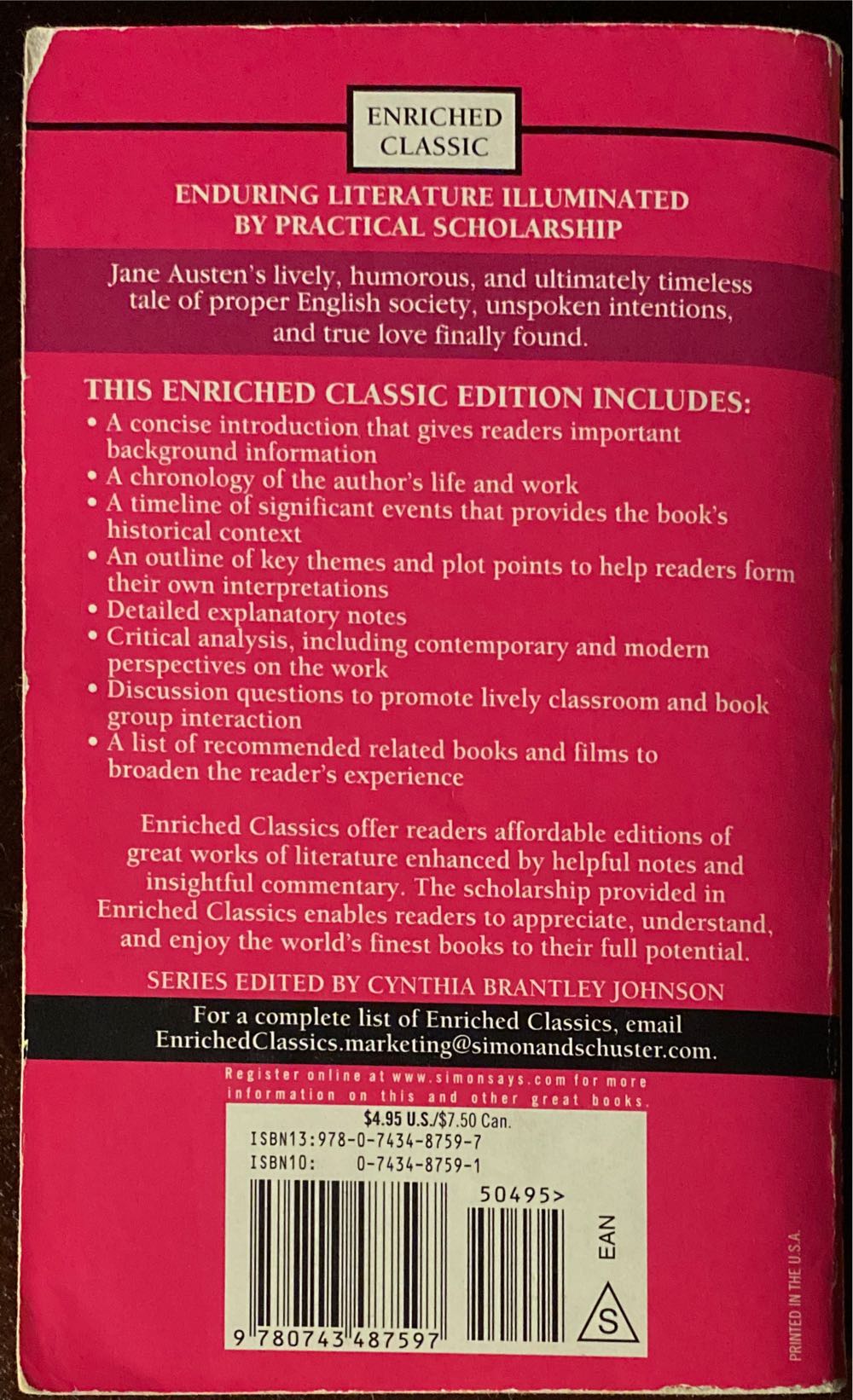 Pride and Prejudice - Jane Austen (Pocket - Paperback) book collectible [Barcode 9780743487597] - Main Image 2