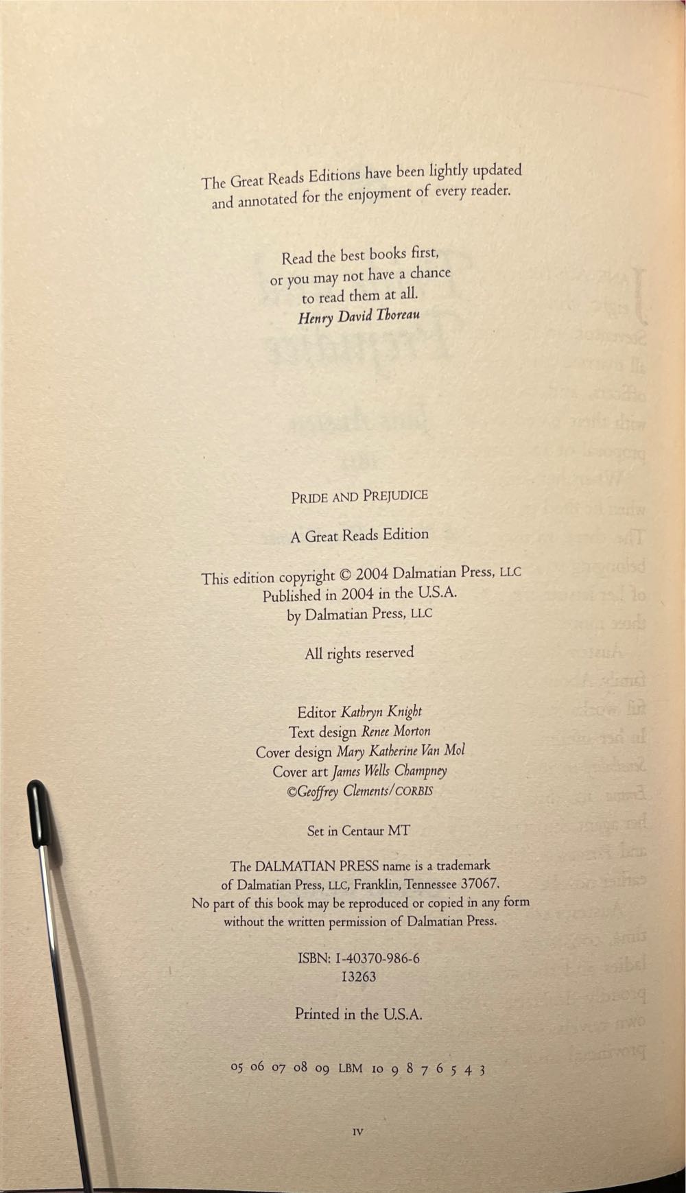 Pride And Prejudice - Jane Austen (Dalmatian Press - Hardcover) book collectible [Barcode 9781403709868] - Main Image 3