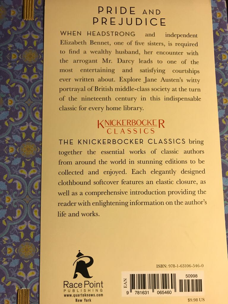 Pride And Prejudice - Jane Austen (Race Point Publishing - Hardcover) book collectible [Barcode 9781631065460] - Main Image 2