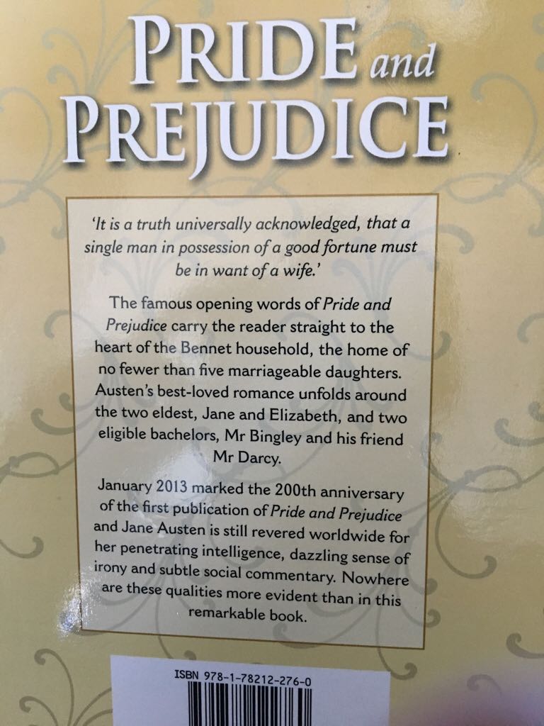 Pride And Prejudice - Jane Austen book collectible [Barcode 9781782122760] - Main Image 2