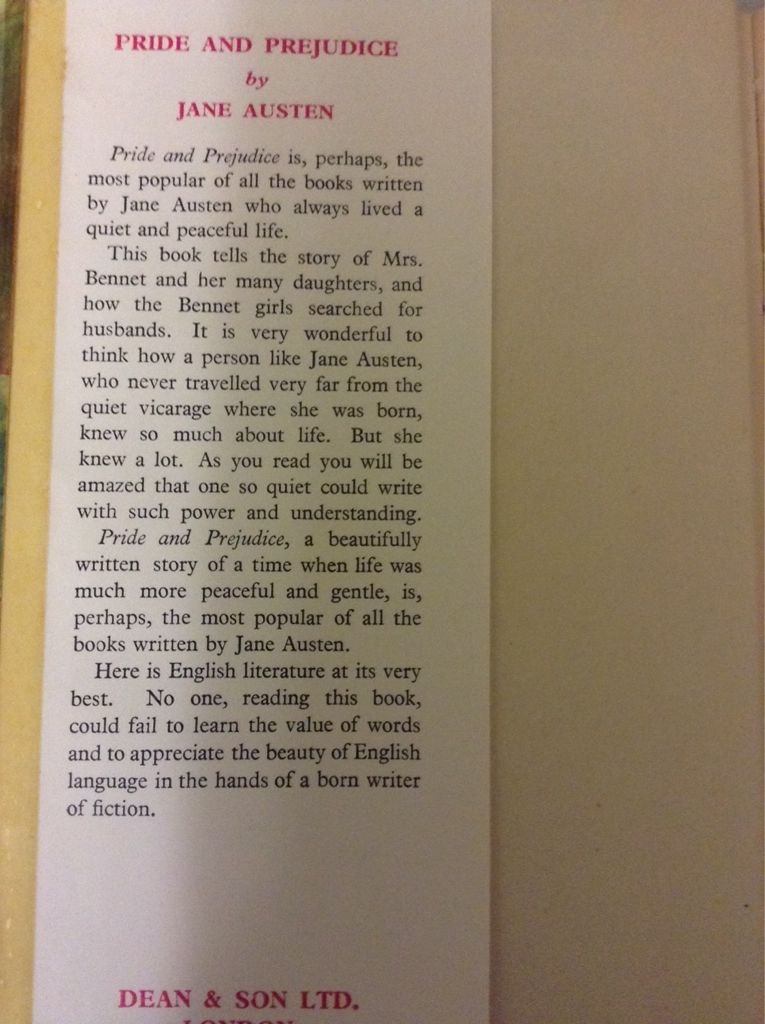 Pride And Prejudice  book collectible - Main Image 2