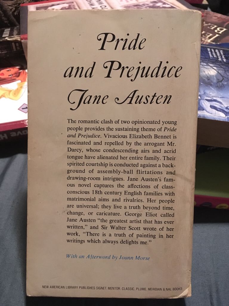 Pride And Prejudice - Jane Austen (A Signet Classic - Paperback) book collectible - Main Image 2