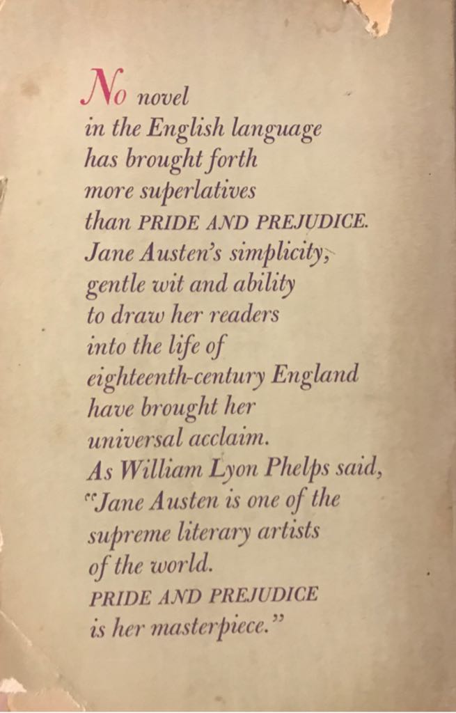 Pride And Prejudice - Jane Austen (A Washington Square Press Book - Trade Paperback) book collectible - Main Image 2