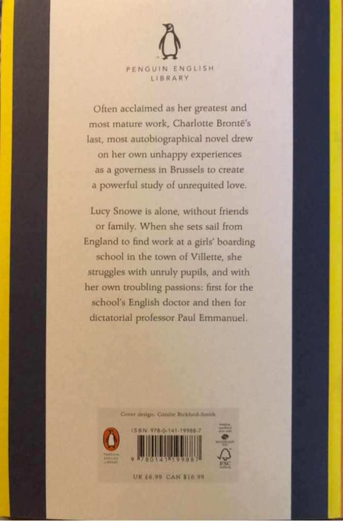 Villette - Bronte Charlotte (Penguin UK - Paperback) book collectible [Barcode 9780141199887] - Main Image 2