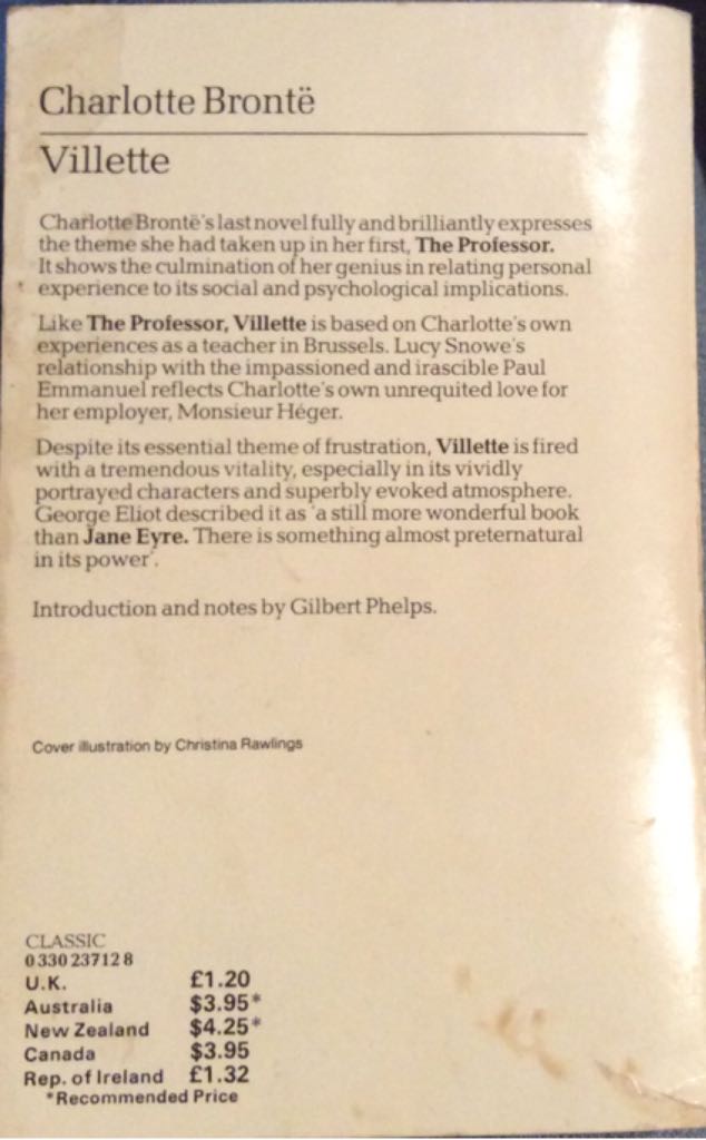 Villette  (Pan Books - Paperback) book collectible - Main Image 2
