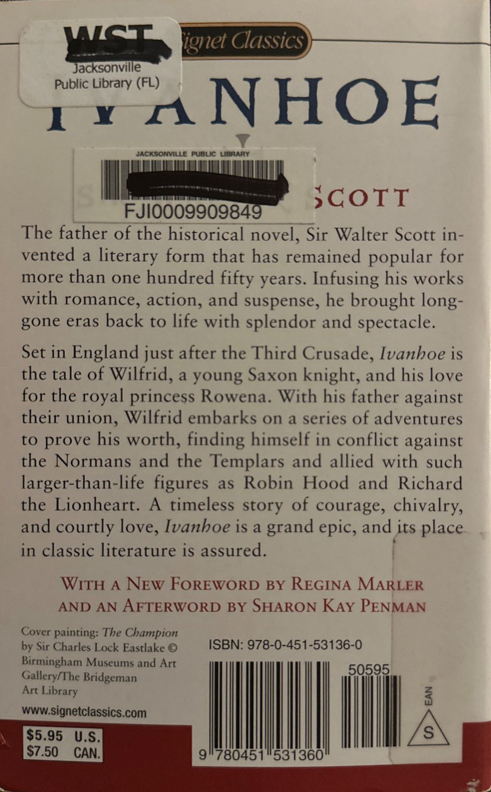 Ivanhoe - Sir Walter Scott (Penguin Putman - Paperback) book collectible [Barcode 9780451531360] - Main Image 2