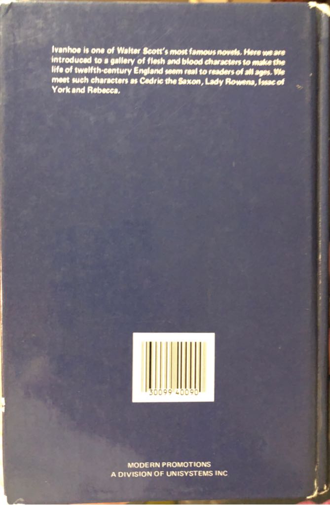 Ivanhoe - Sir Walter Scott (Marshall Cavendish Books Limited - Hardcover) book collectible [Barcode 9780863076831] - Main Image 2