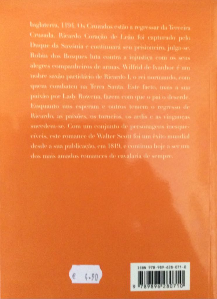 Ivanhoe - Walter Scott (Quidnovi - Paperback) book collectible [Barcode 9789896280710] - Main Image 2