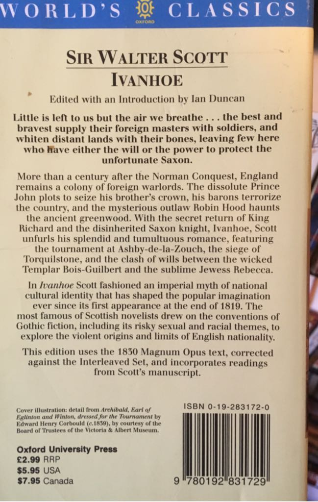 Ivanhoe  book collectible - Main Image 2