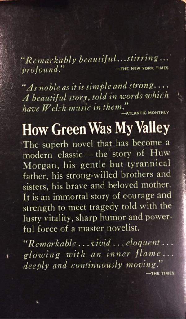 How Green Was My Valley - Richard Llewellyn (Paperback) book collectible [Barcode 9784500303267] - Main Image 2