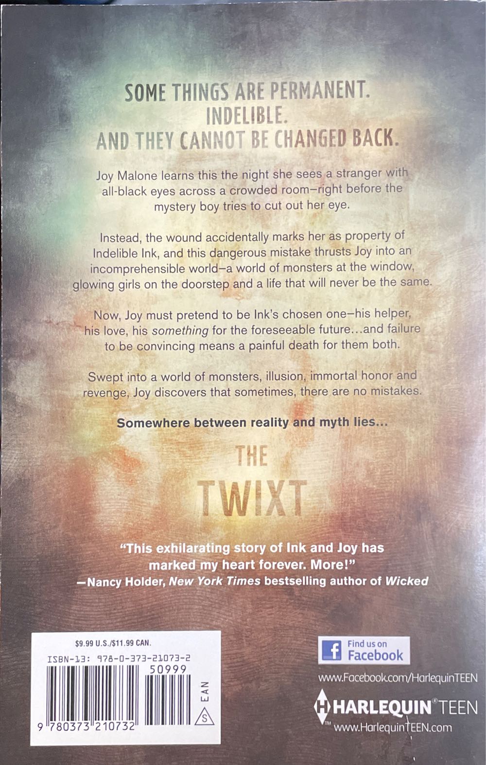 Indelible - Dawn Metcalf (Harlequin - Paperback) book collectible [Barcode 9780373210732] - Main Image 2