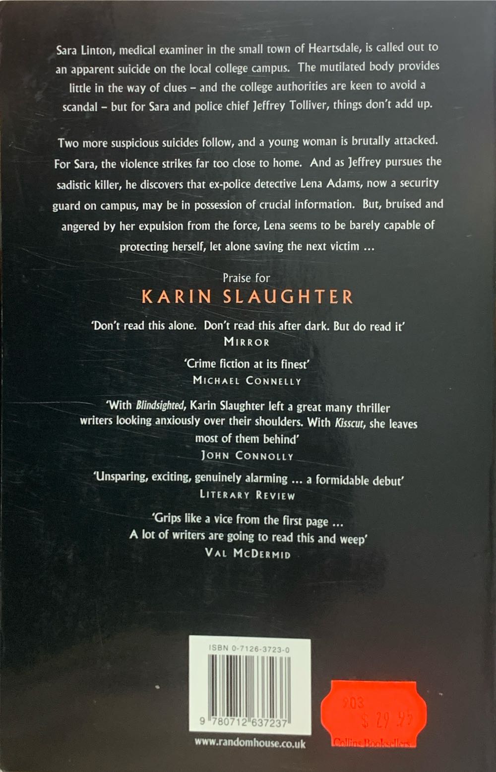 A Faint Cold Fear - Karin Slaughter (Century - Trade Paperback) book collectible [Barcode 9780712637237] - Main Image 2