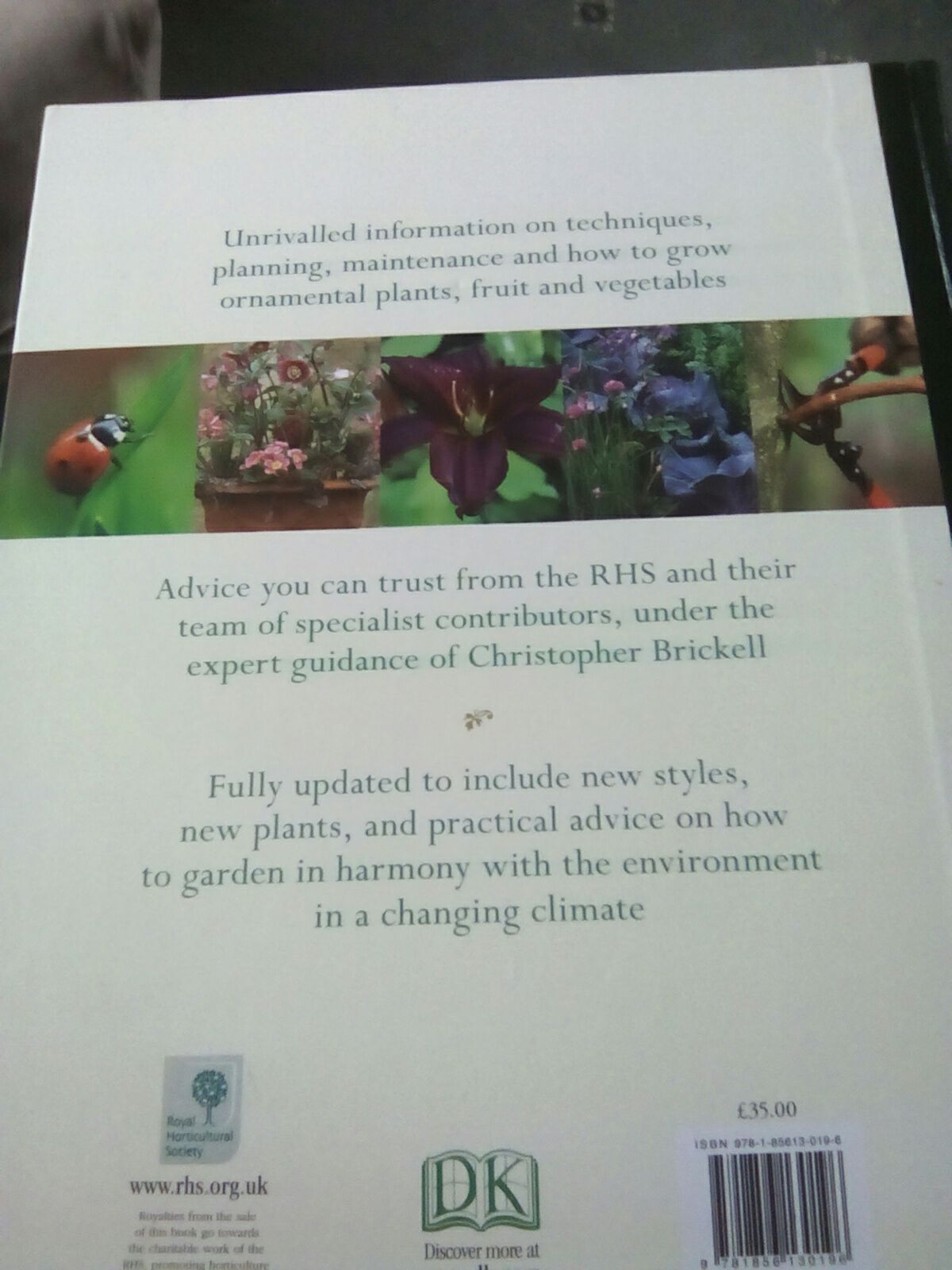 The Royal Horticultural Society Encyclopedia Of Gardening - Christopher Brickell (A Dorling Kindersley Book - Hardcover) book collectible [Barcode 9780751313833] - Main Image 2