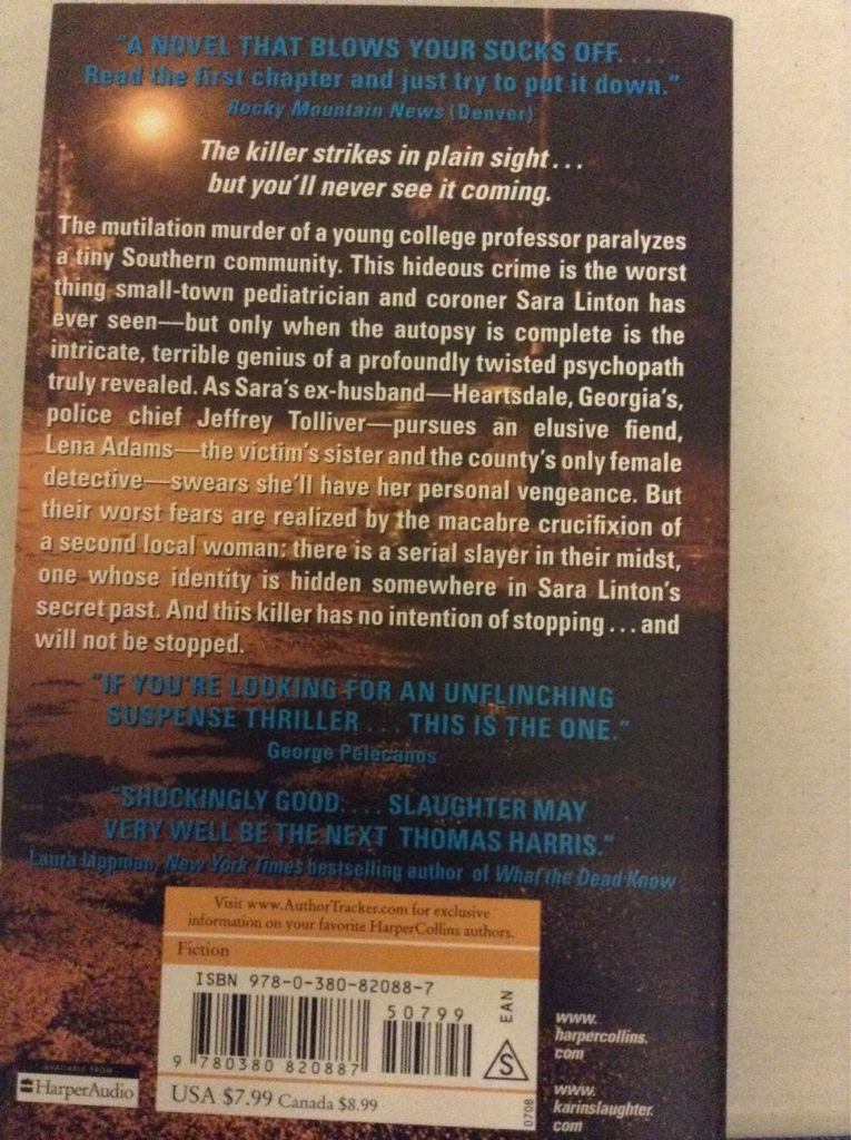 Blindsighted - Karin Slaughter (Harper - Paperback) book collectible [Barcode 9780380820887] - Main Image 2