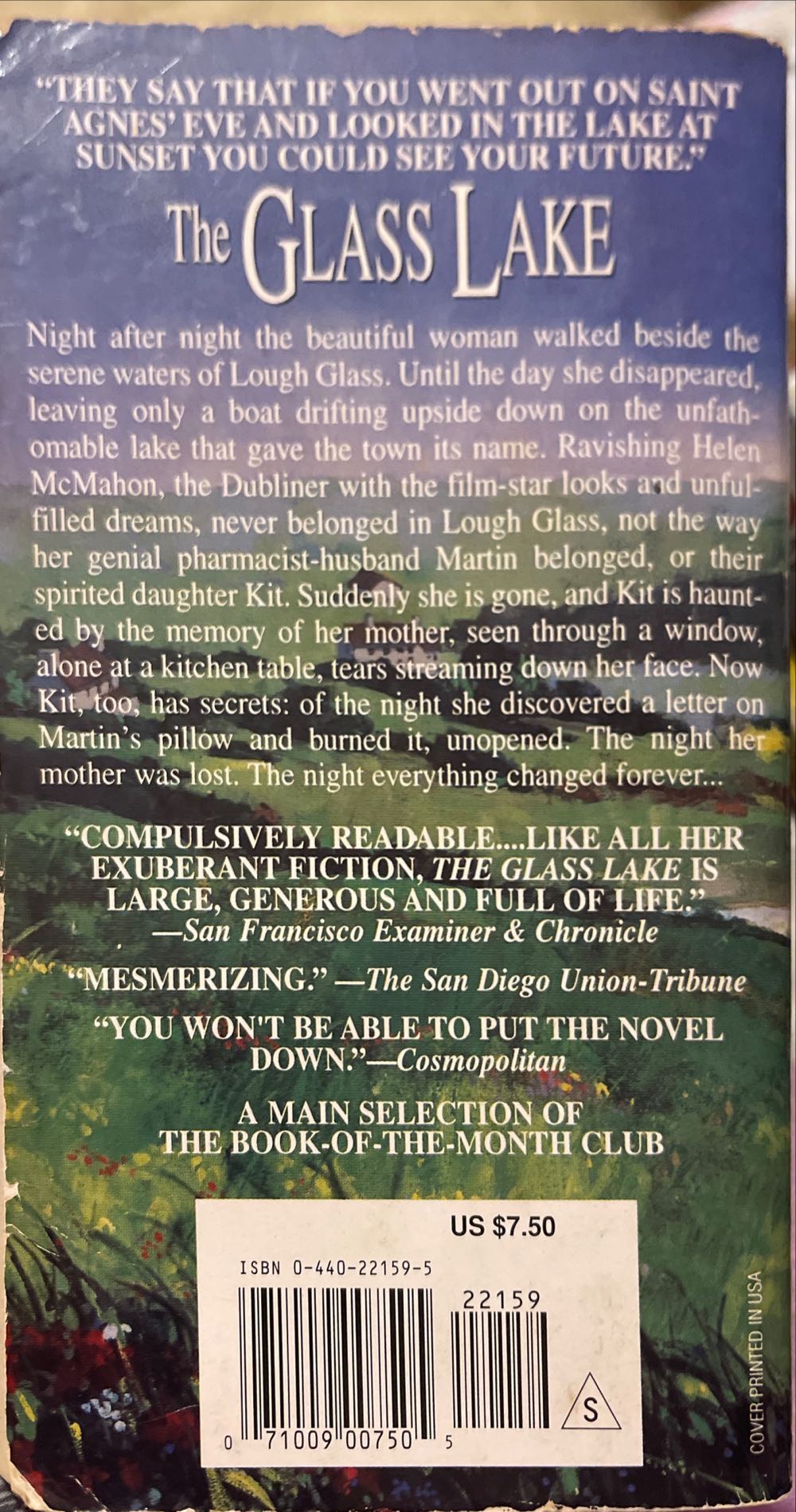 The Glass Lake - Maeve Binchy (A Dell Book - Paperback) book collectible [Barcode 9780440221593] - Main Image 2