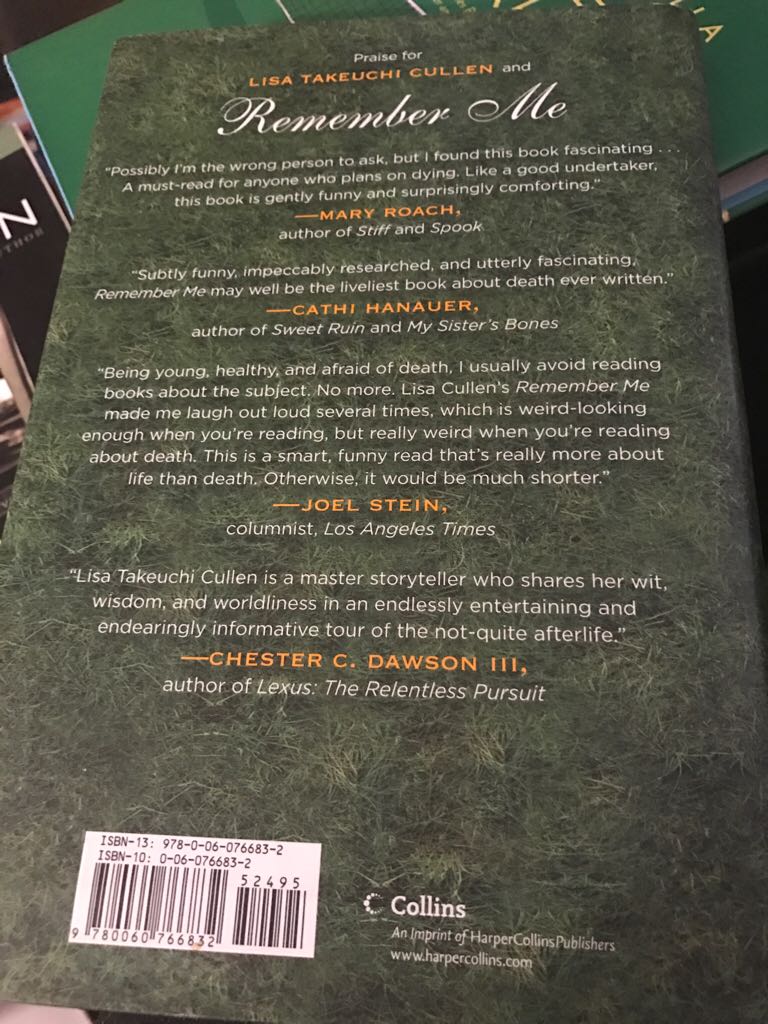 Remember Me - Lisa Takeuchi Cullen (Collins - Hardcover) book collectible [Barcode 9780060766832] - Main Image 2