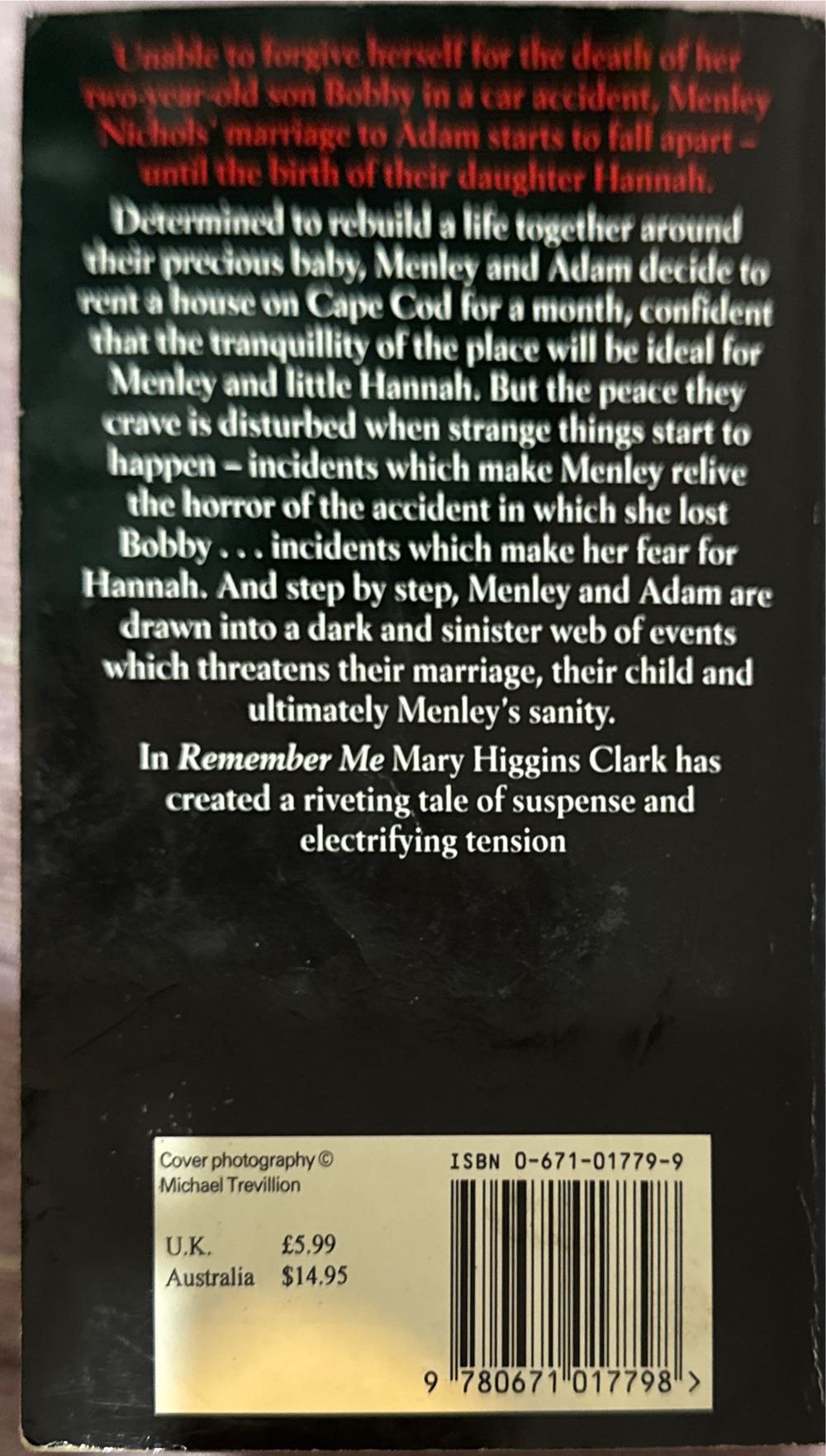 Remember Me - Mary Higgins Clark (Paperback) book collectible [Barcode 9780671017798] - Main Image 2