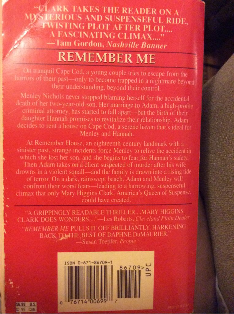 Remember Me  (New York : Pocket Books - Paperback) book collectible - Main Image 2