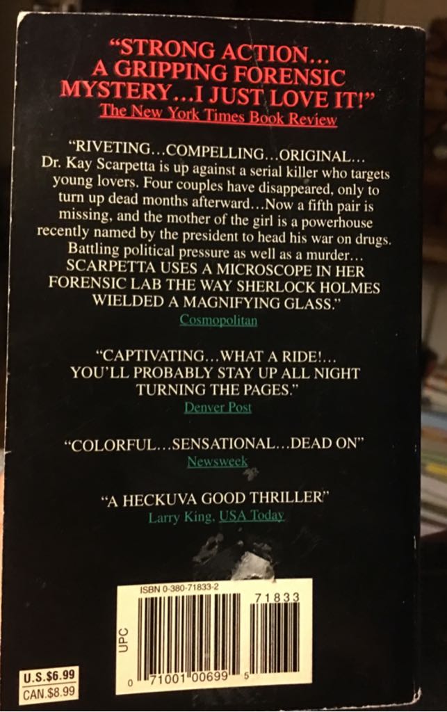 All That Remains - Patricia Cornwell (Avon Fiction - Paperback) book collectible [Barcode 9780380718337] - Main Image 2