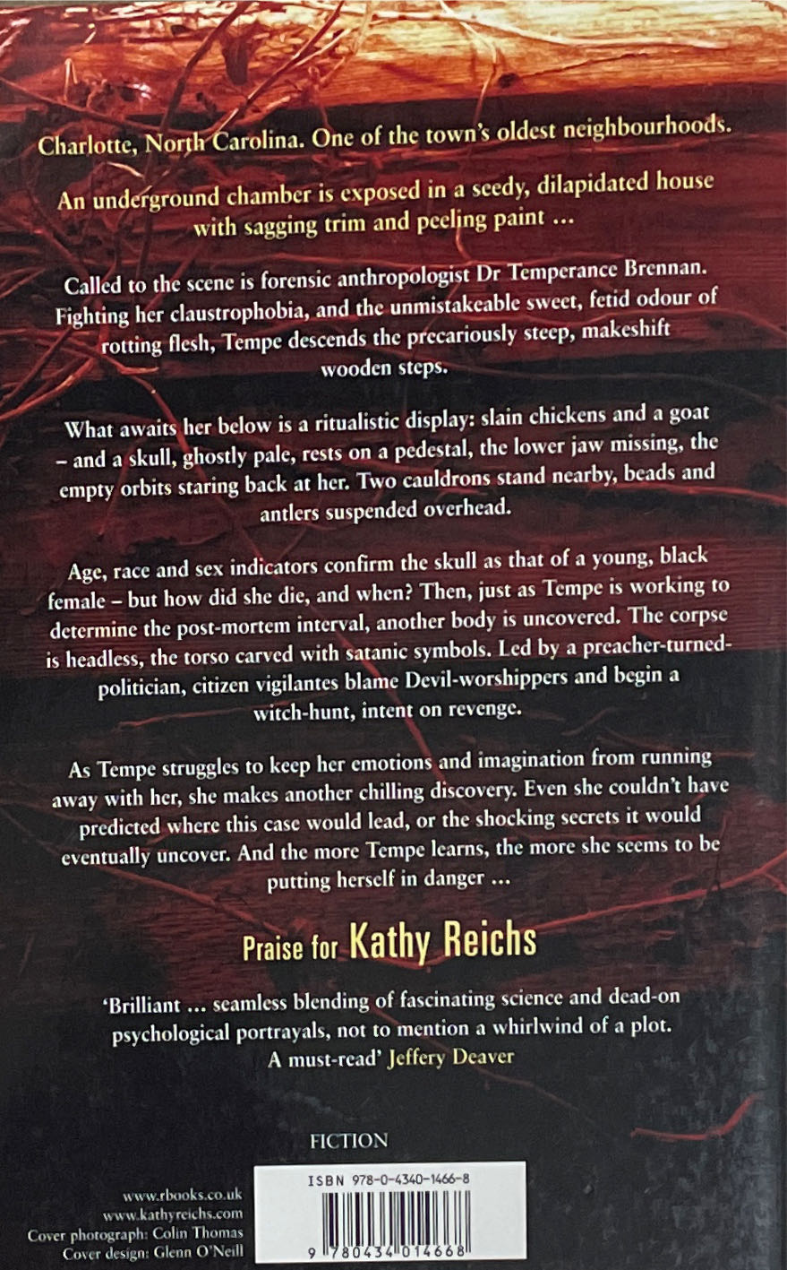 Devil Bones - Kathy Reichs (William Heinemann - Trade Paperback) book collectible [Barcode 9780434014668] - Main Image 2