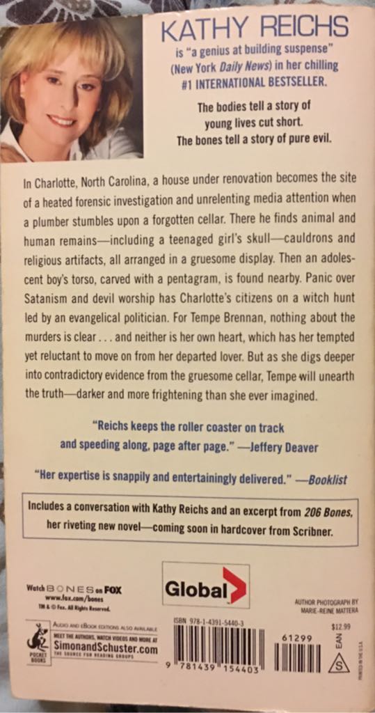 Devil Bones - Kathy Reichs (Pocket - Paperback) book collectible [Barcode 9781439154403] - Main Image 2
