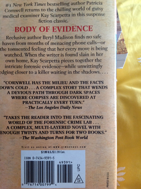 Body of Evidence  book collectible - Main Image 2