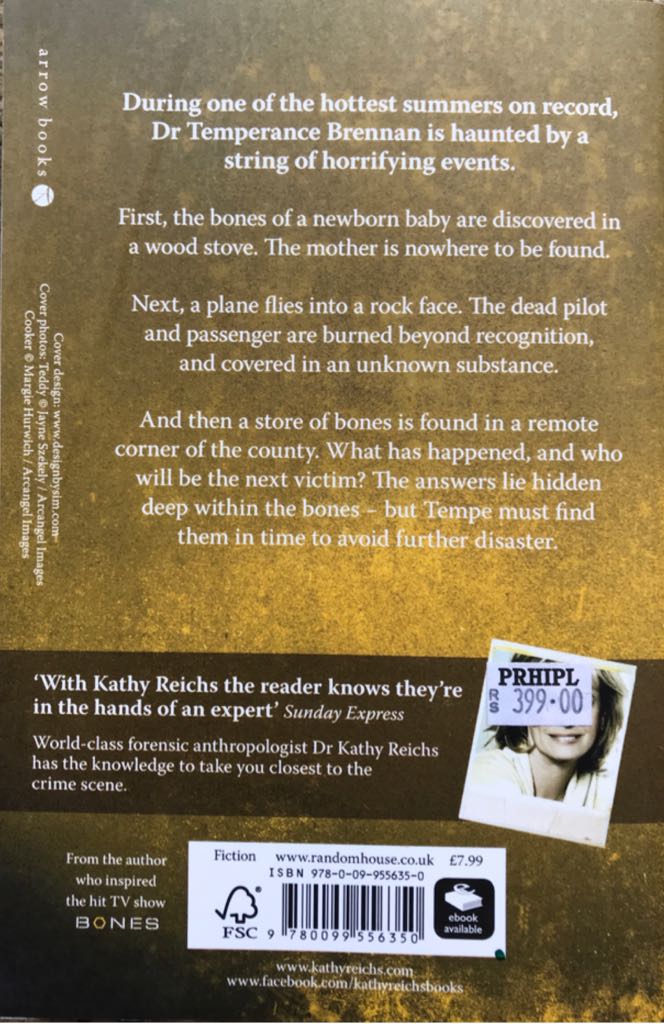 Bare Bones - Kathy Reichs (Arrow Books - Paperback) book collectible [Barcode 9780099556350] - Main Image 2