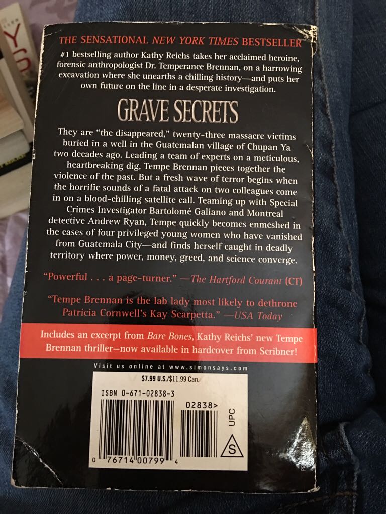 Grave Secrets - Kathy Reichs (Arrow - Paperback) book collectible [Barcode 9780099556541] - Main Image 2
