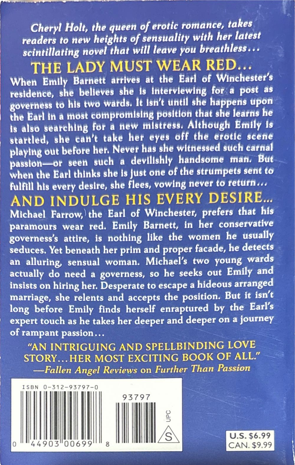 Cheryl Holt: Too Hot To Handle - Cheryl Holt (St. Martin’s Paperbacks - Paperback) book collectible [Barcode 9780312937973] - Main Image 2