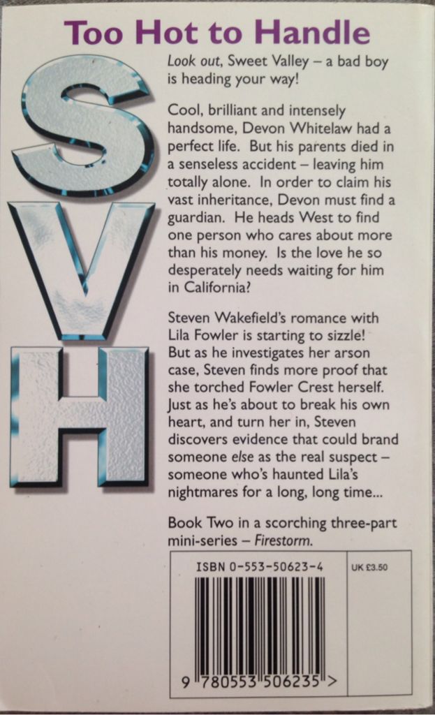 Too Hot to Handle - Lowell, Elizabeth (A Bantam Book - Paperback) book collectible [Barcode 9780553506235] - Main Image 2