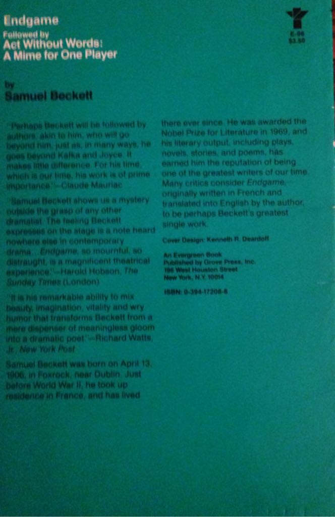 Endgame - Jeremy Robinson (Grove Press, Inc.) book collectible [Barcode 9780394172088] - Main Image 2