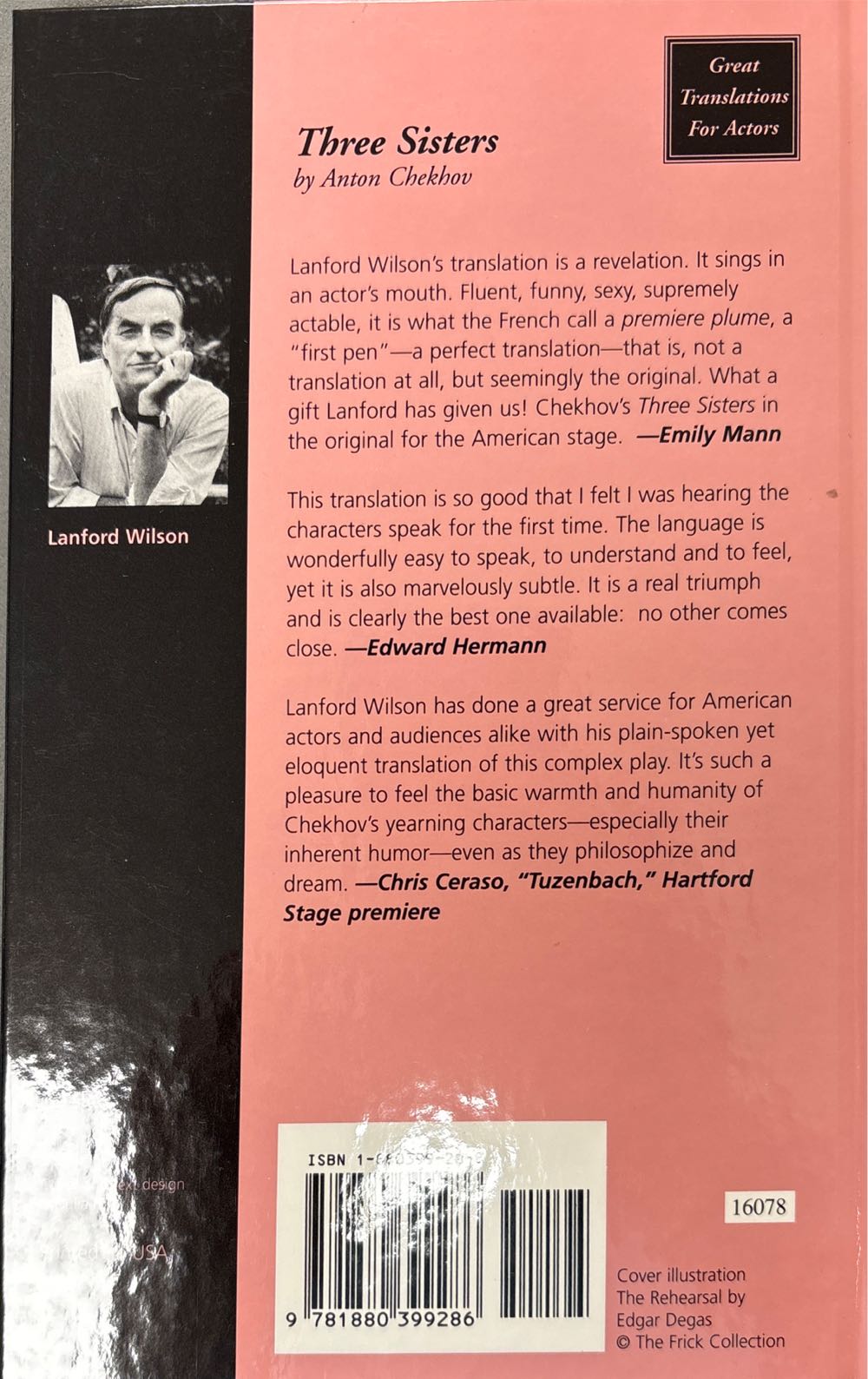 Three Sisters - Anton Chekhov (Smith & Kraus Pub Incorporated - Hardcover) book collectible [Barcode 9781880399286] - Main Image 2