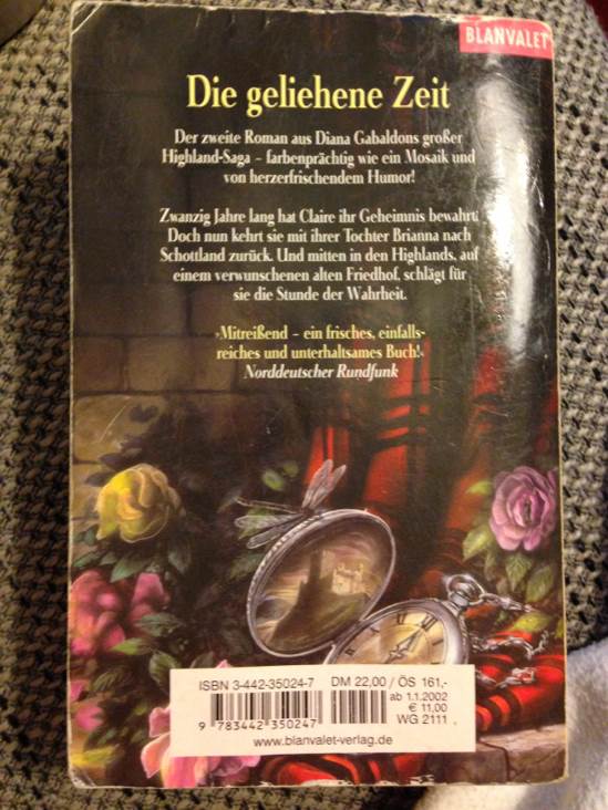 Die geliehene Zeit - Diana Gabaldon (Blanvalet - Paperback) book collectible [Barcode 9783442350247] - Main Image 2