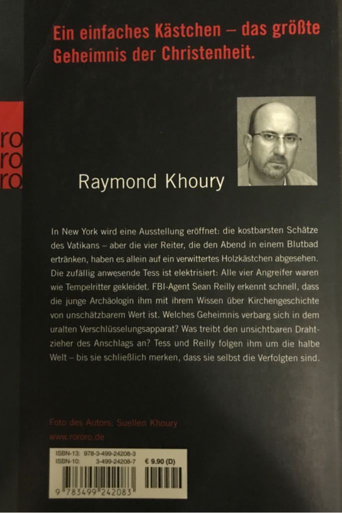 Scriptum - Raymond Khoury (Rowohlt Taschenbuch Verlag - Paperback) book collectible [Barcode 9783499242083] - Main Image 2